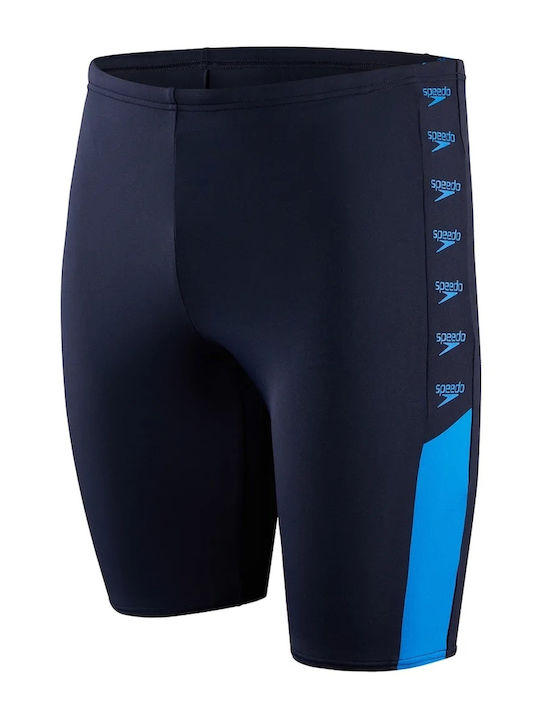 Speedo Splice Ανδρικό Αγωνιστικό Jammer Μαγιό Κολύμβησης Μπλε