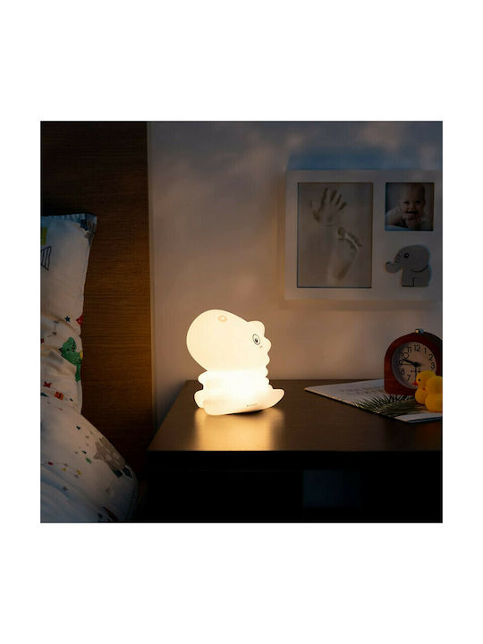 Navaris Led Παιδικό Διακοσμητικό Φωτιστικό Αφής Sitting Dino Λευκό