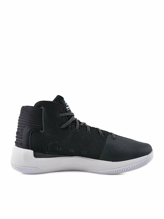 SC 3Zero inalti Pantofi de baschet Negru / Alb