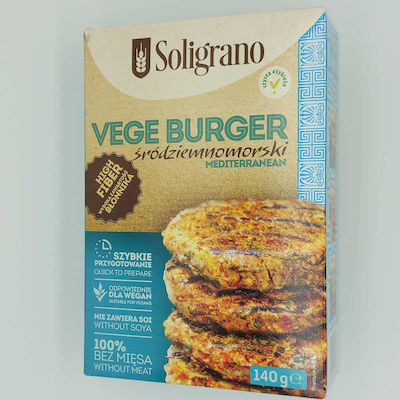 Soligrano Sofortige Mischung Burger Μεσογειακό Λαχανικών Τομάτα Ρεβίθια Pulver 140gr 1Stück
