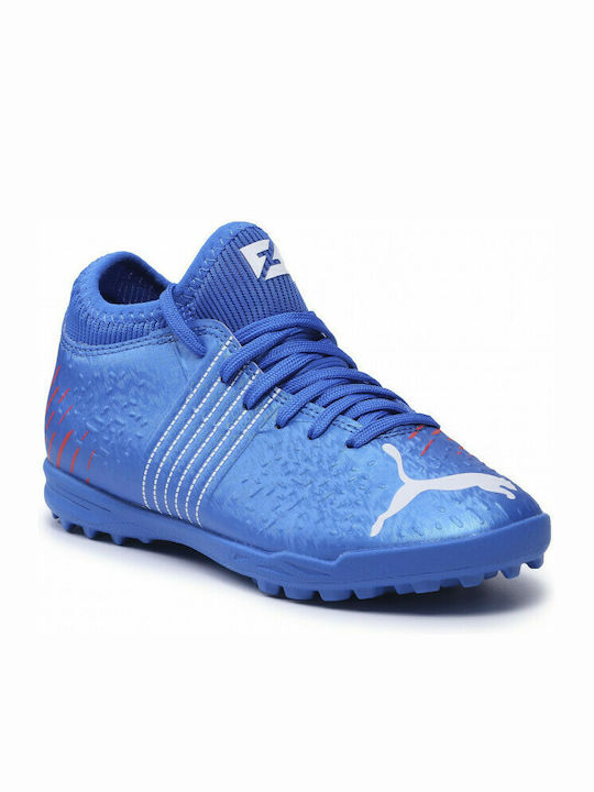 Puma Παιδικά Ποδοσφαιρικά Παπούτσια Future Z 4.2 TT με Σχάρα και Καλτσάκι Μπλε