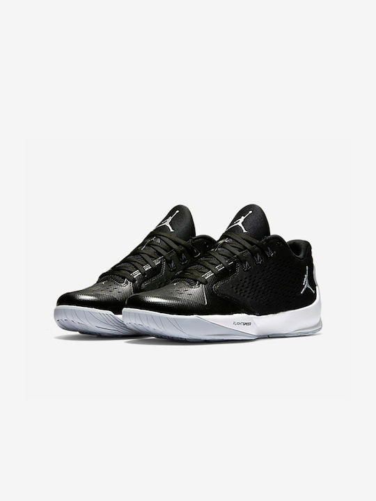 Jordan Rising Hi Low Scăzut Pantofi de baschet Negru / Argintiu / Mtllc / Alb / Antracit