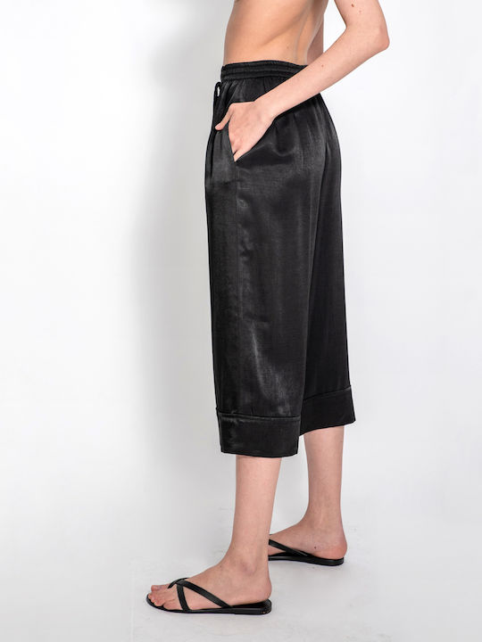 Damenhose mit Gummiband Schwarze