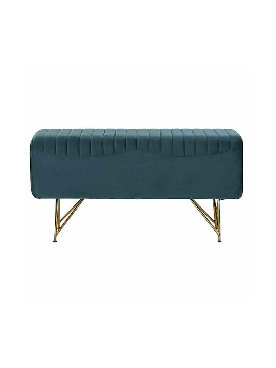 Stool Bench Stool Metallic Turquoise 90x31x47cm