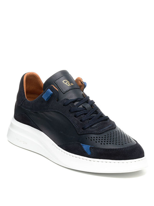 Perlamoda Herren Sneakers Marineblau