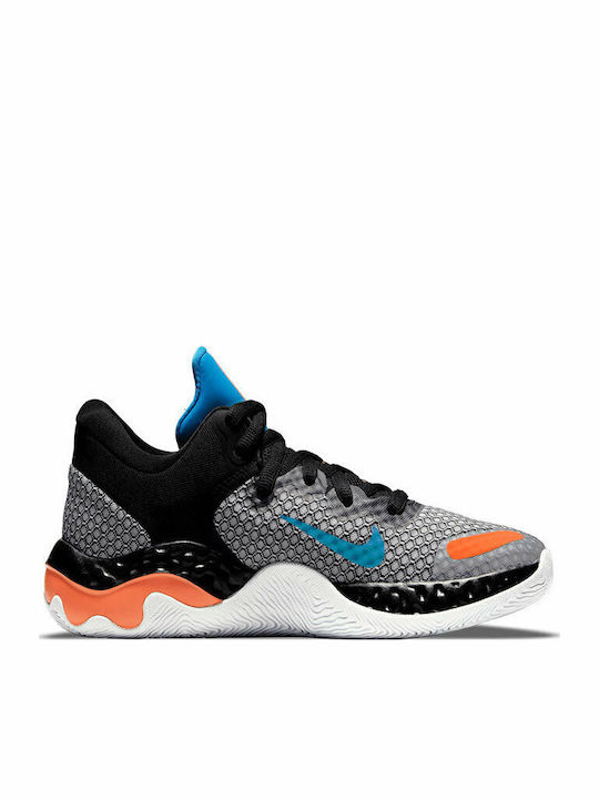 Renew Elevate II Low Basketball Shoes Gray / Black / Blue / White / Orange