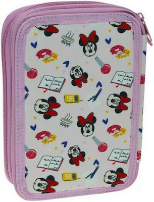 Gim Pencil Case Full with 2 Compartments Pink