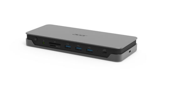 Acer USB-C Docking Station with HDMI/DisplayPort 4K Ethernet and Support for 3 Monitors Gray (GP.DCK11.00Q)