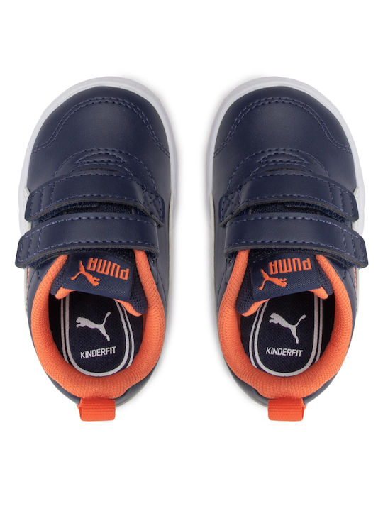 Puma Παιδικά Sneakers Courtflex με Σκρατς Μπλε