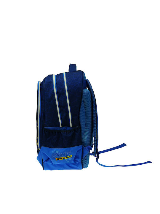 Gim Sonic School Bag Backpack Elementary, Elementary in Blue color