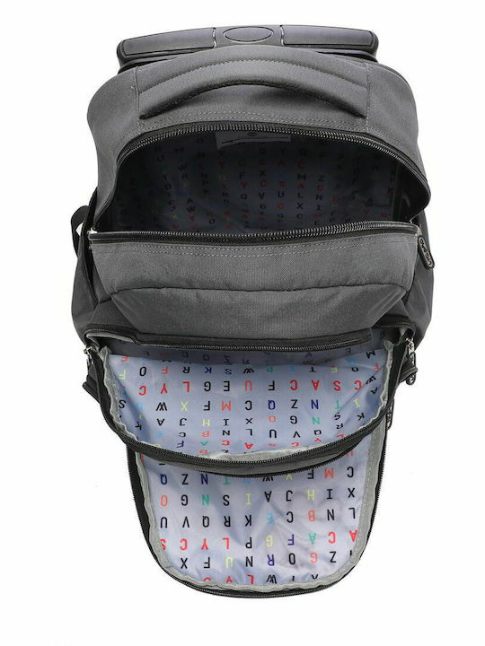 Lyc Sac One Rock 'n' Roll School Bag Trolley Elementary, Elementary 4x4 + Cassette Gift with Water Bottle Holder