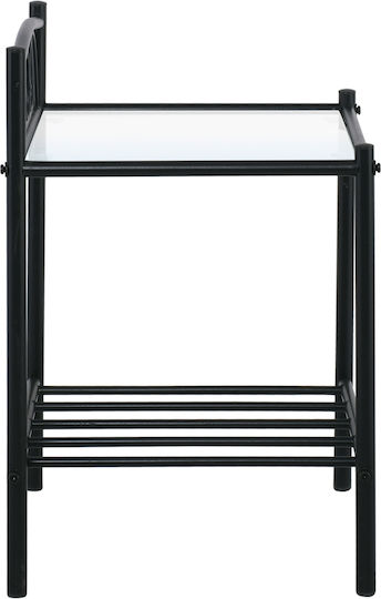 Rado Μεταλλικό με Γυάλινη Επιφάνεια 40x40x64cm Rado Μεταλλικό με Γυάλινη Επιφάνεια 40x40x64cm