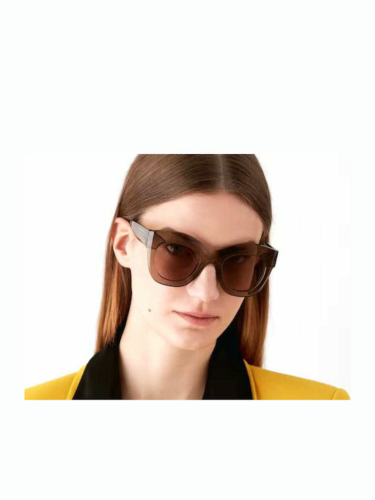 Gigi Barcelona Fiona Women's Sunglasses with Brown Plastic Frame and Brown Lens 6705/7