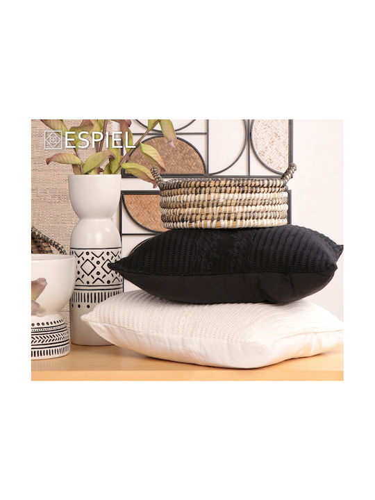 Espiel Espiel Sofa Cushion 100% Cotton Black 45x45cm