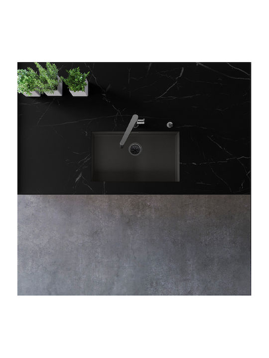 Blanco Zerox 700-U 526244 Undermount Sink Inox Satin W74xD44cm Dark Steel