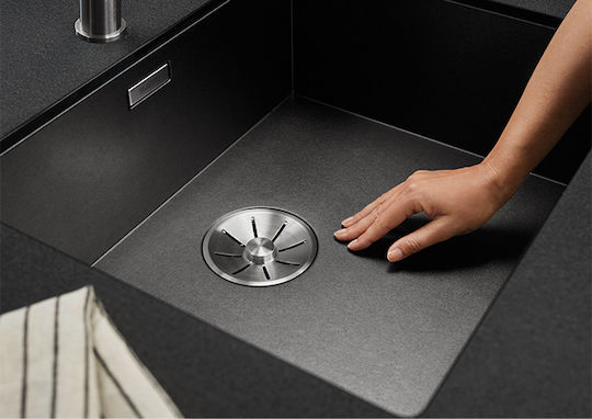 Blanco Zerox 500-U Ένθετος Inox Σατινέ Μ54xΠ44cm Dark Steel Blanco Zerox 500-U Ένθετος Inox Σατινέ Μ54xΠ44cm Dark Steel