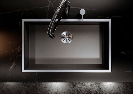Blanco Zerox 700-IF Ένθετος Inox Σατινέ Μ74xΠ44cm Dark Steel
