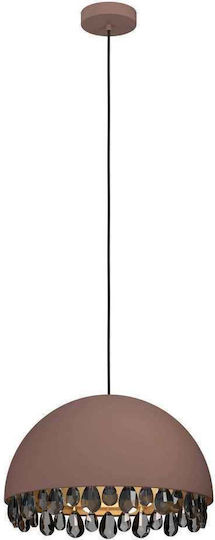 Eglo Gaetano 2 Lumini Suspendate Maro Cu Cristale Pentru Bază De Bec E27 45x150x150cm
