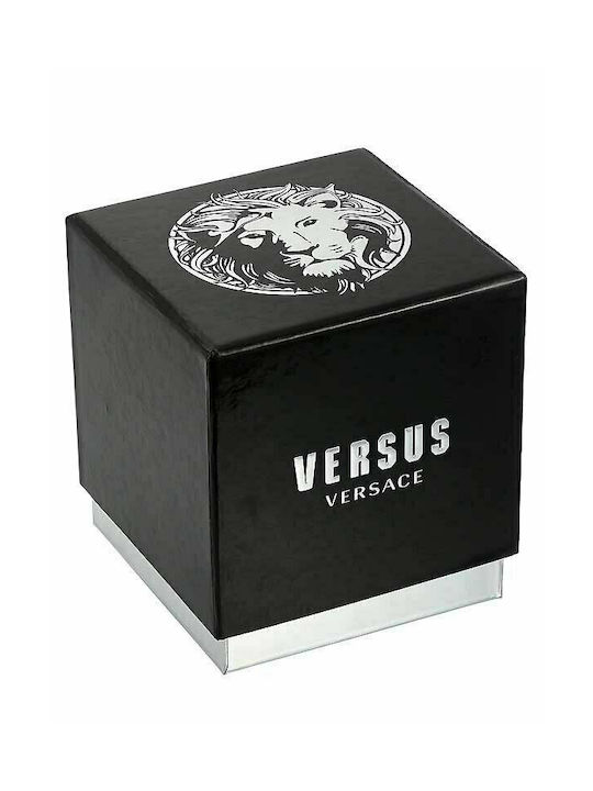 Versus by Versace Strandbank Crystal Ladies Uhr mit Gold Metallarmband