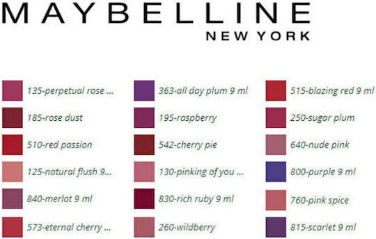Superstay 24 Hour Lip Colour Дълготраен Течен Червило Прозрачен 185 Розов прах 10gr