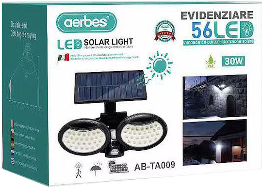 Aerbes AB-TA009 Wall Mounted Solar Light 30W with Motion Sensor and Photocell