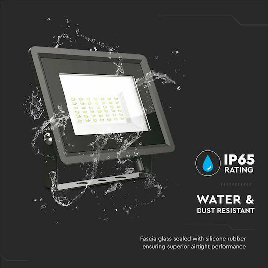 V-TAC F-class Waterproof LED Floodlight 30W Natural White 4000K IP65