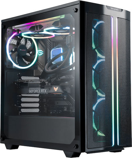Be Quiet Pure Base 500 FX Gaming Midi Tower Κουτί Υπολογιστή με Πλαϊνό Παράθυρο και RGB Φωτισμό Μαύρο
