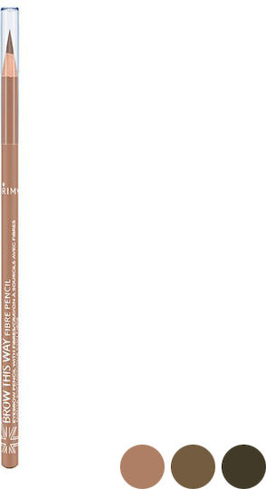 Rimmel Brow This Way Fibre Μολύβι για Φρύδια 001 Light