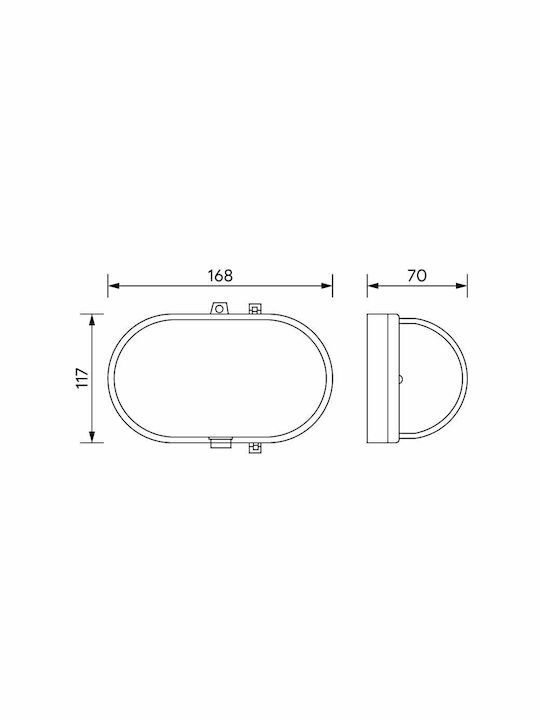 Metanor Επιτοίχια Χελώνα Εξωτερική LED IP54 8W με Φυσικό Λευκό Φως 11.7x16.8x7εκ.