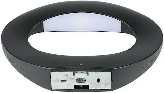 V-TAC Modern Leuchte Wand mit Integrierter LED und Warmweißes Licht Schwarz 30x21.5x6cm