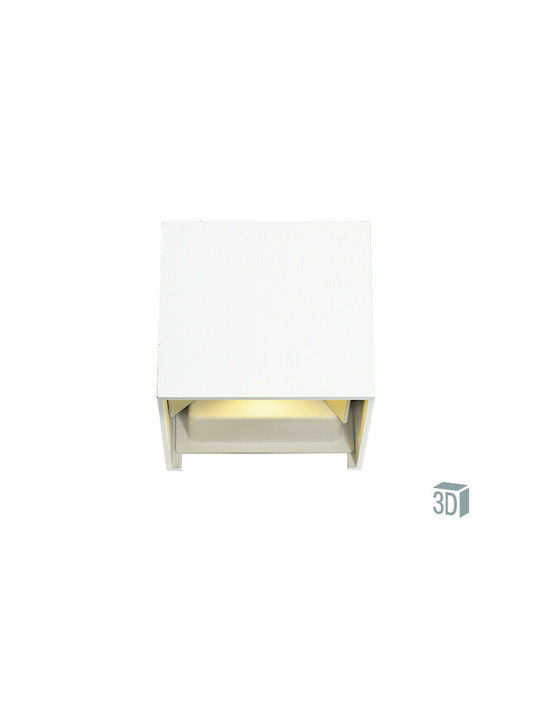 Viokef Greg Modern Lamp Wall with Integrated LED and Warm White Light 10x10x10cm