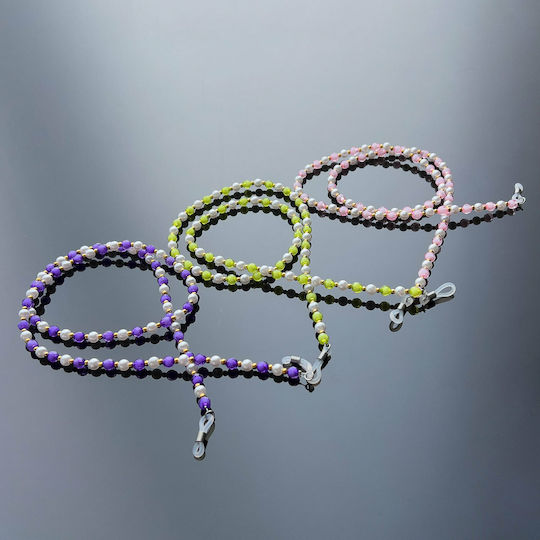 Hurtel Color Beads Αλυσίδα Γυαλιών Ροζ