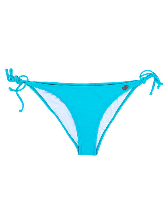 Bikinihosen Slip mit Schnürung Türkis
