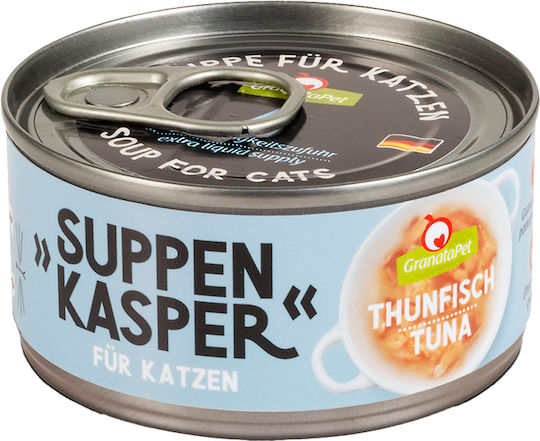 Granata Pet Foods Suppenkasper Wet Food for Cats in Cans with Tuna Grain-Free 70gr