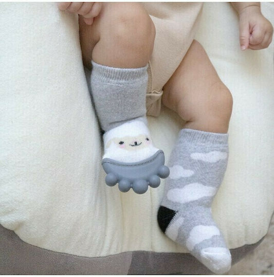 Baby Jem Μασητικό Οδοντοφυΐας Χωρίς BPA από Σιλικόνη για 6 m+ Γκρι