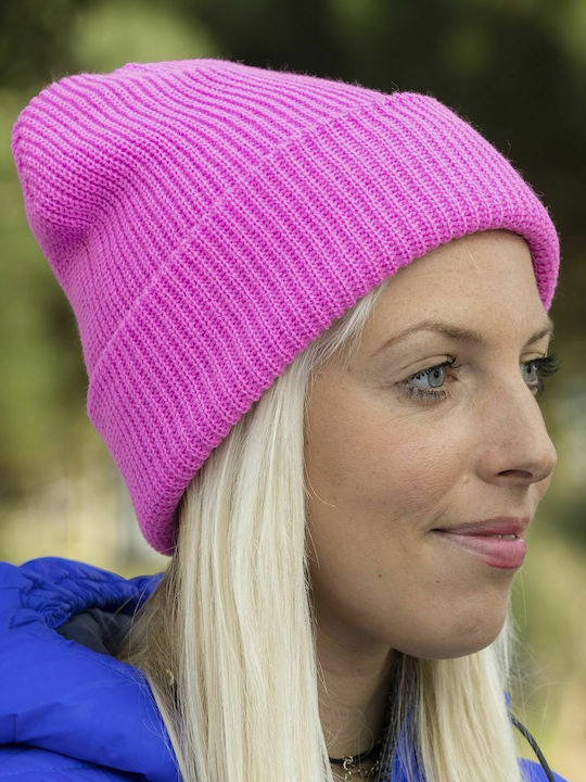 Γυναικείος Beanie Σκούφος σε Φούξια χρώμα