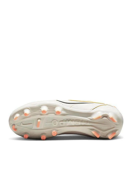 Tiempo Legend 9 Club MG Kids Soccer Cleats Molded White