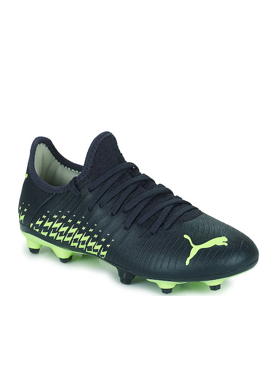 Parisian Fizzy Pistachio FG/AG Kids Soccer Cleats & Shoes Molded Navy Blue