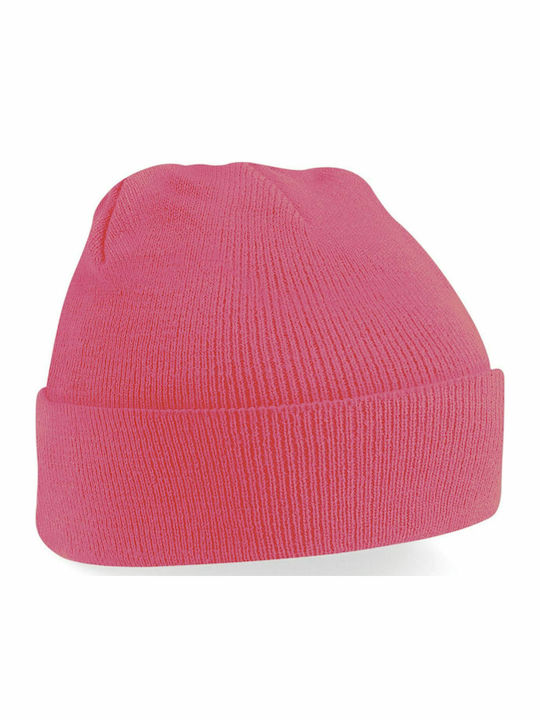 Beanie Căciulă Pentru Bărbați Roz Fluorescent