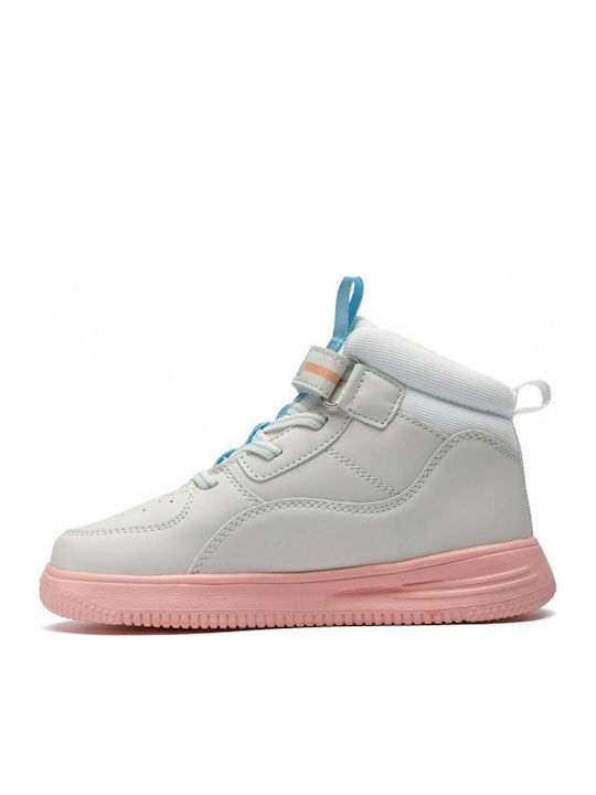 Memory Ayo Kids Sneakers High with Scratch White