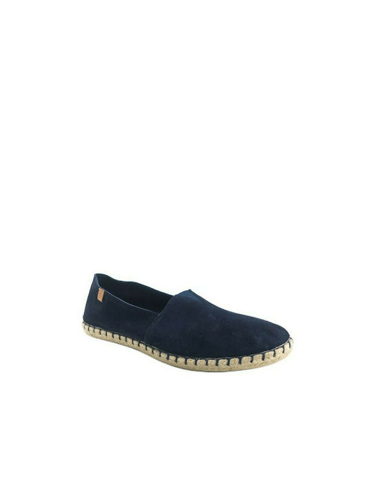 Dicas Lederne Herren Espadrilles in Blau Farbe