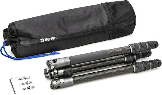 Benro Bat Carbon Fiber Camera Tripod Kit with VX25 with Spherical Head up to 177cm and Maximum Load 16kg