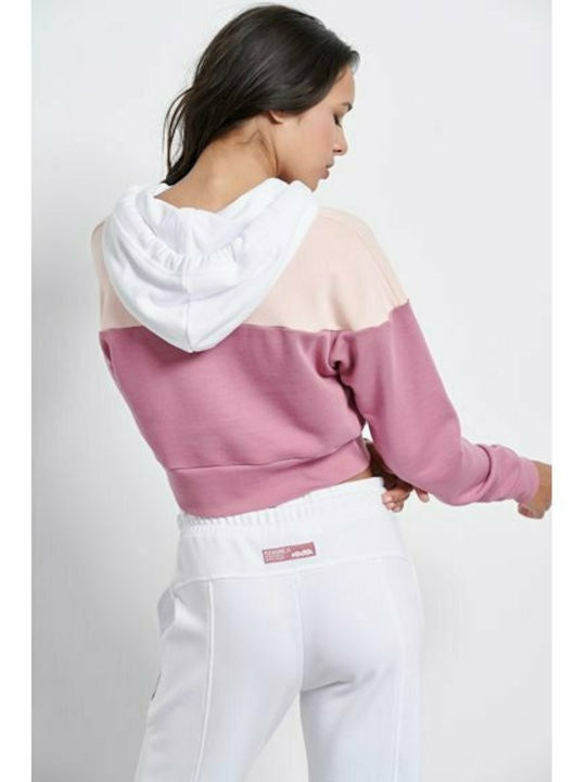 BodyTalk Women's Cropped Hooded Sweatshirt Pink