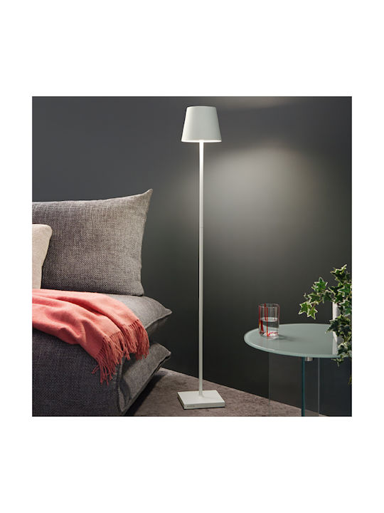 Zafferano Poldina Außenstehlampe LED Für Außenbereich 4.5W Mit Warmes Weiß Licht IP54 Weiß
