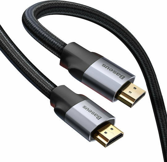 Baseus Enjoyment Braided Cable HDMI male - HDMI male 0.75m Gray (WKSX000113)