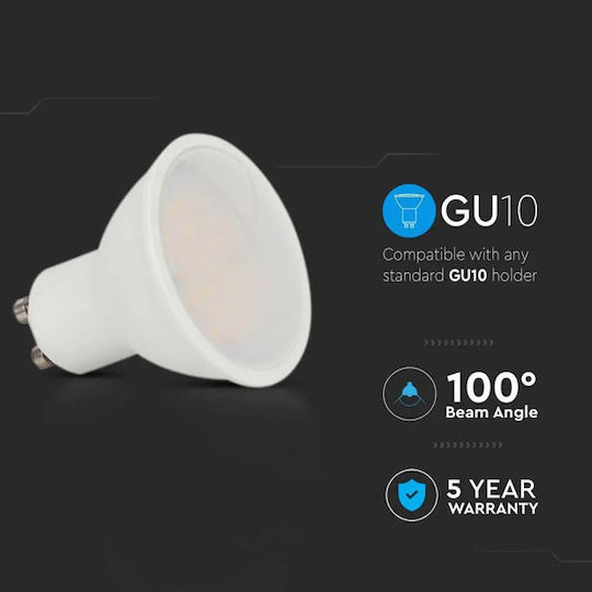V-TAC LED Bulb 10W for Socket GU10 and Shape MR16 Natural White 1000lm