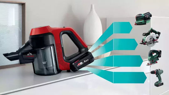 Bosch Unlimited 7 ProAnimal Прахосмукачка 2 в 1 Stick & Ръчна Червено