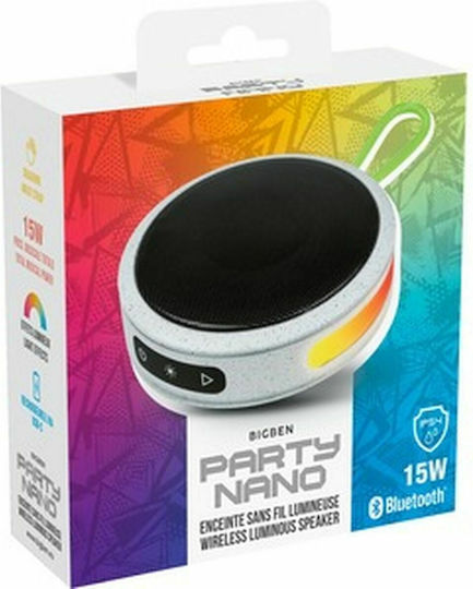 Bigben Interactive PARTYBTIPNANOWHG Ηχείο Bluetooth 15W Grey