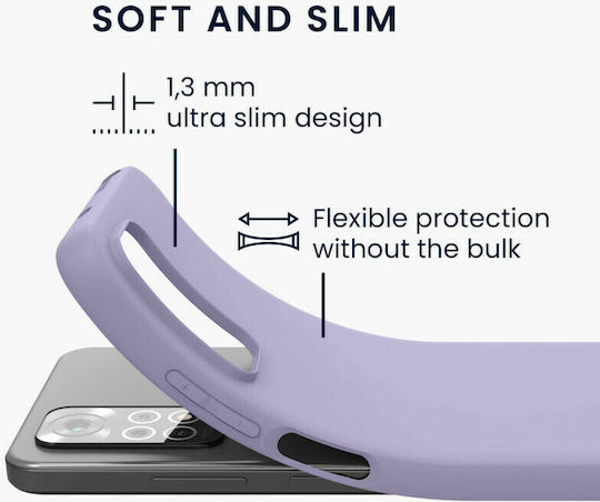 KWmobile Back Cover Silicone Pastel Lavender (Redmi Note 11 / 11S 4G)