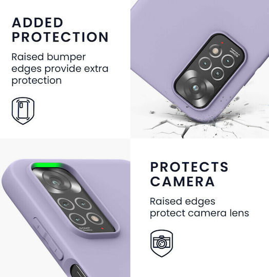KWmobile Back Cover Silicone Pastel Lavender (Redmi Note 11 / 11S 4G)